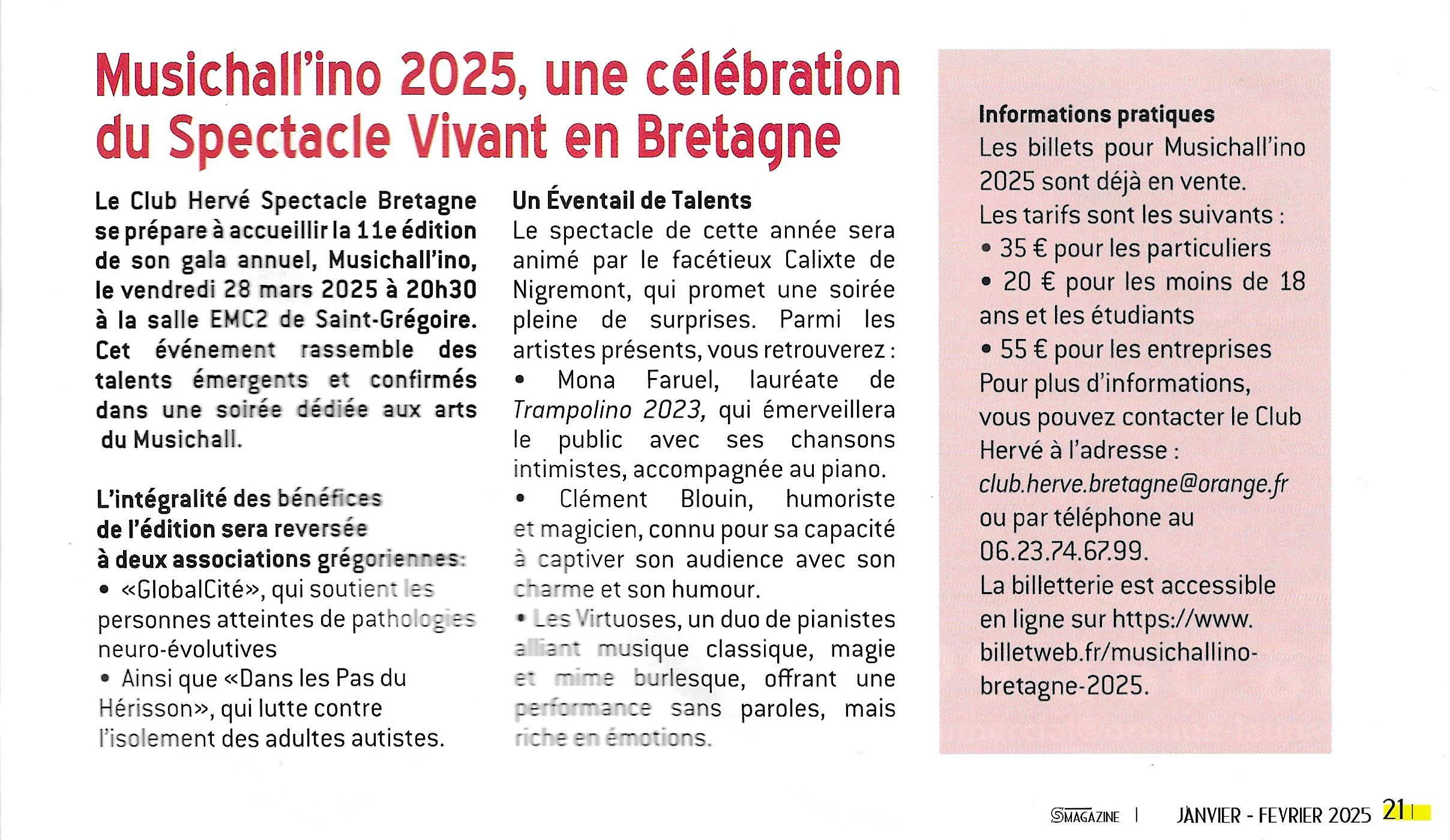 Rennes - Musichall'ino 2025